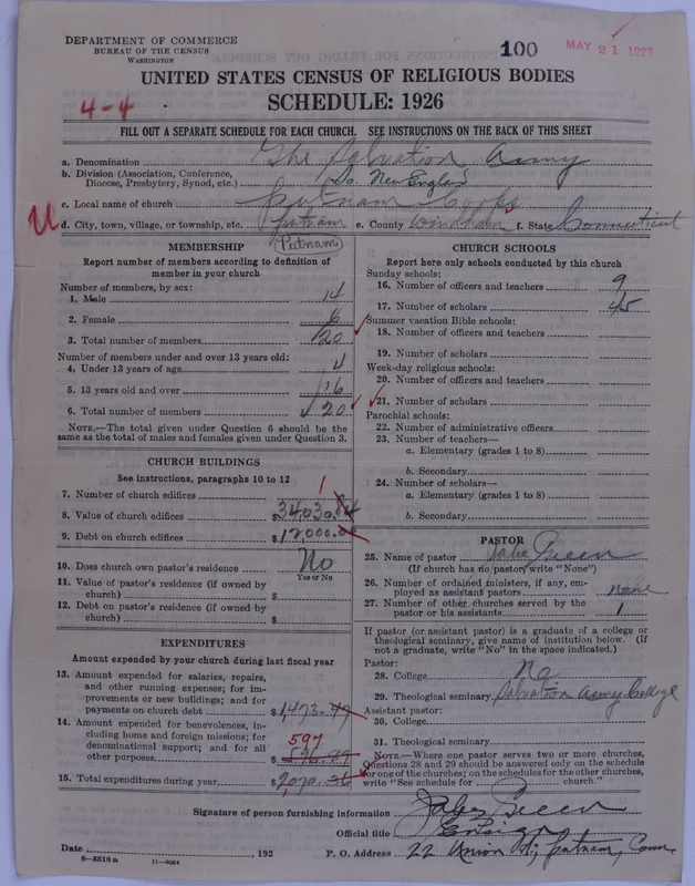 Scan of Salvation Army: 100