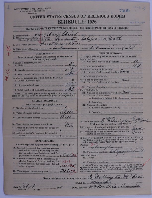 Scan of Disciples of Christ: 7400