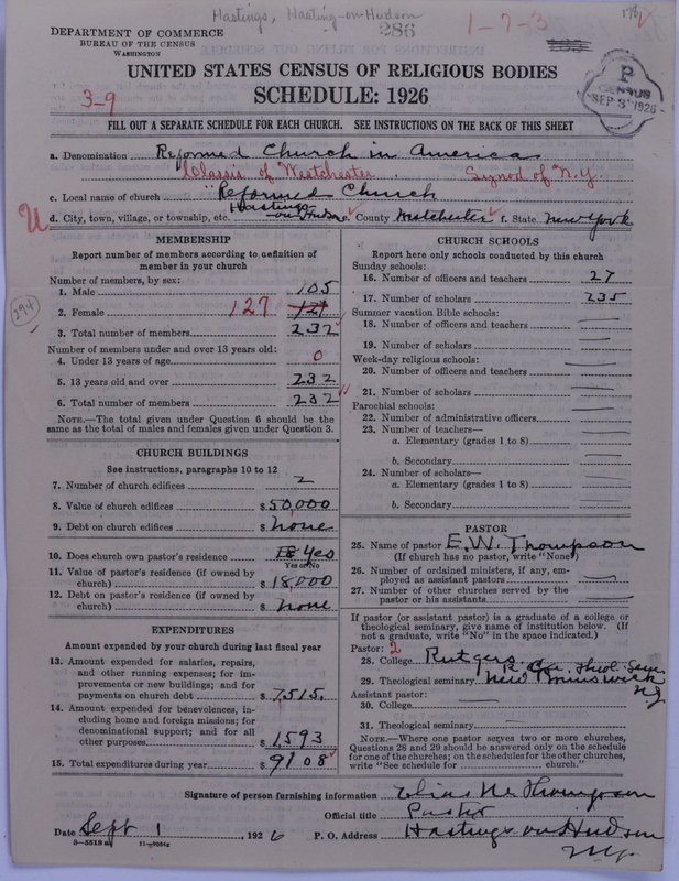 Scan of Reformed Church in America: 286