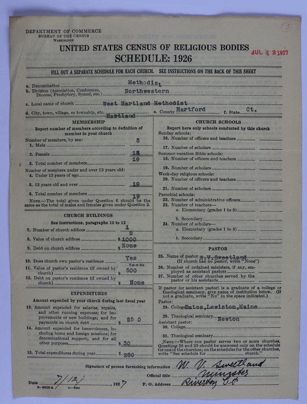 Scan of Federated Churches: 5