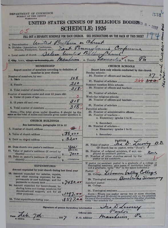 Scan of Church of the United Brethren in Christ: 331