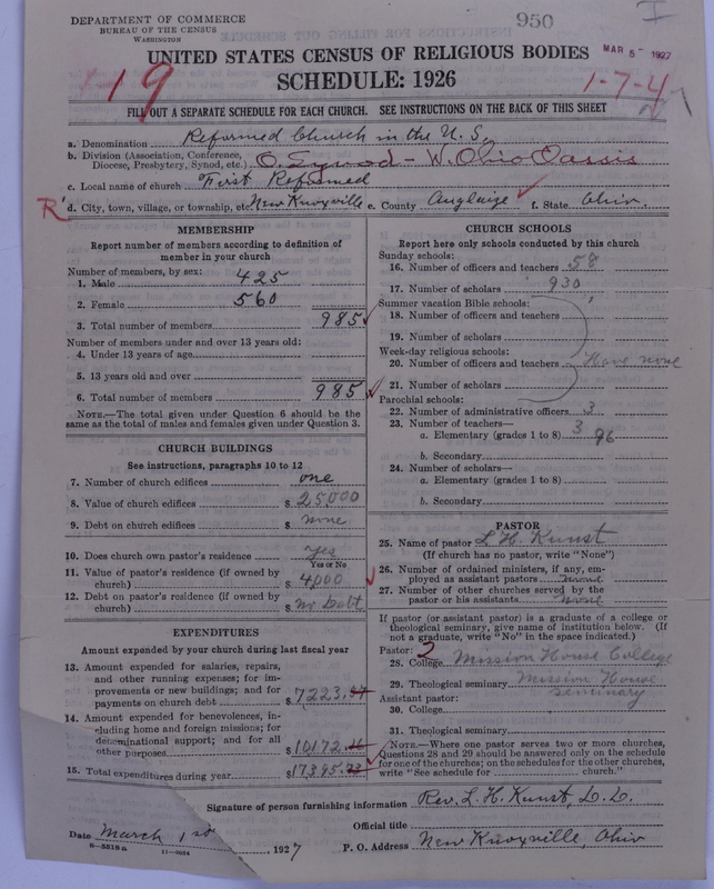 Scan of Reformed Church in the United States: 950