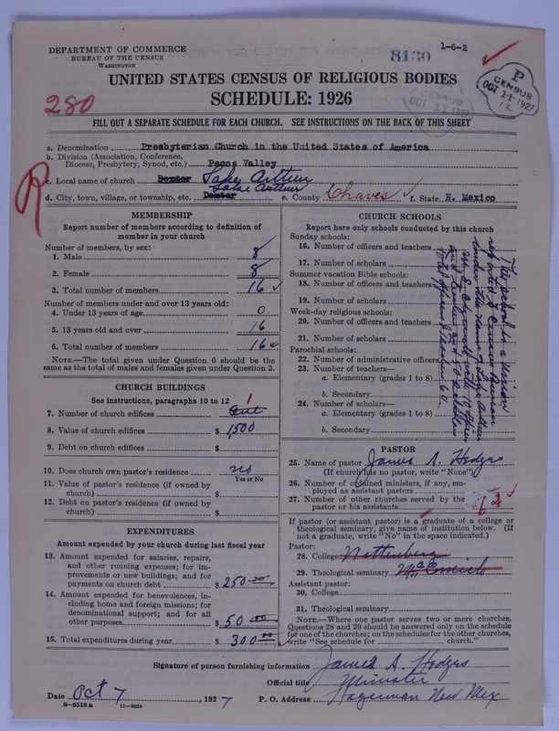 Scan of Presbyterian Church in the United States of America: 8130