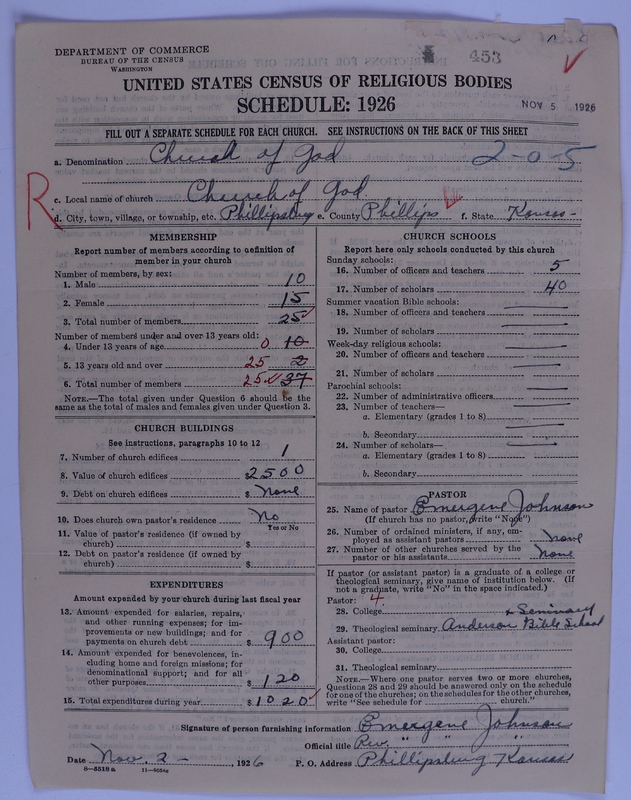 Scan of Church of God (Headquarters, Anderson, Ind.): 453