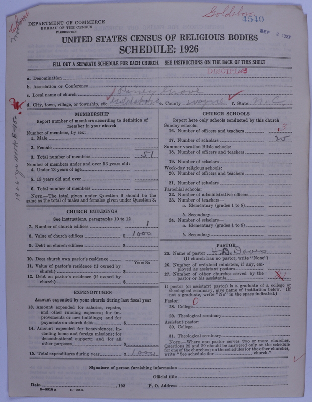 Scan of Disciples of Christ: 4540