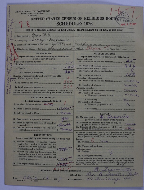 Scan of Presbyterian Church in the United States: 3107