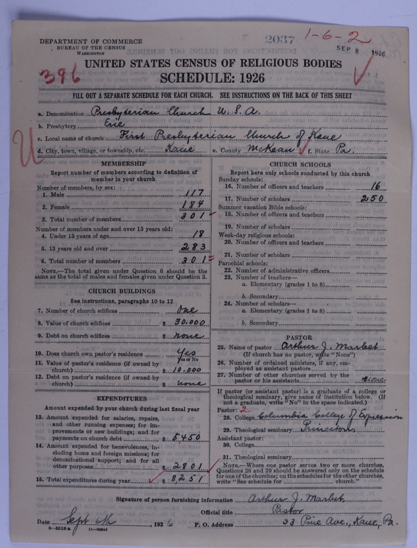 Scan of Presbyterian Church in the United States of America: 2037