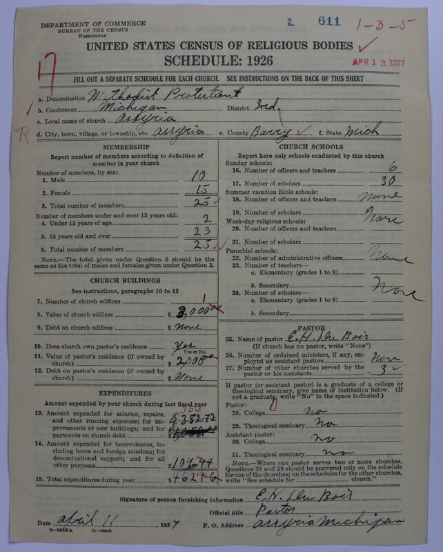 Scan of Methodist Protestant Church: 611