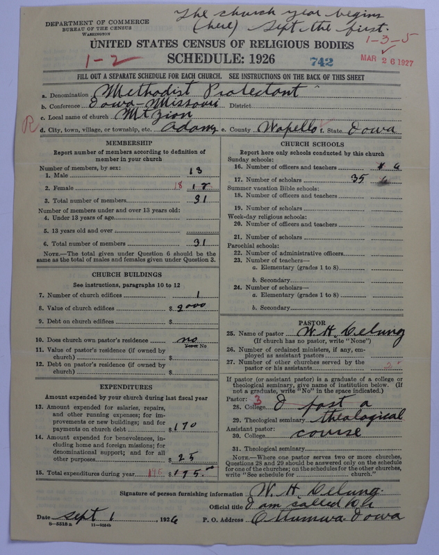 Scan of Methodist Protestant Church: 742