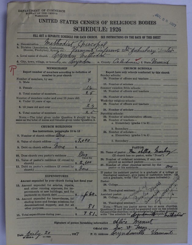 Scan of Federated Churches: 45