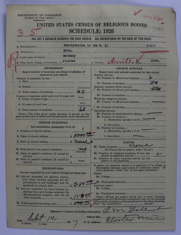 Scan of Presbyterian Church in the United States: 2540