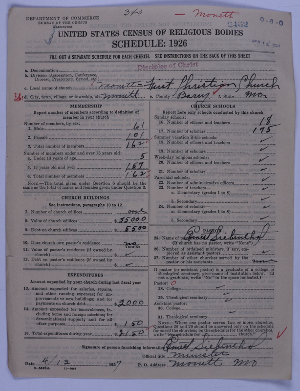 Scan of Disciples of Christ: 2462