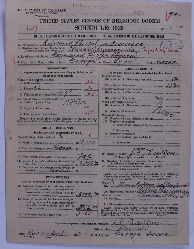 Scan of Reformed Church in America: 626
