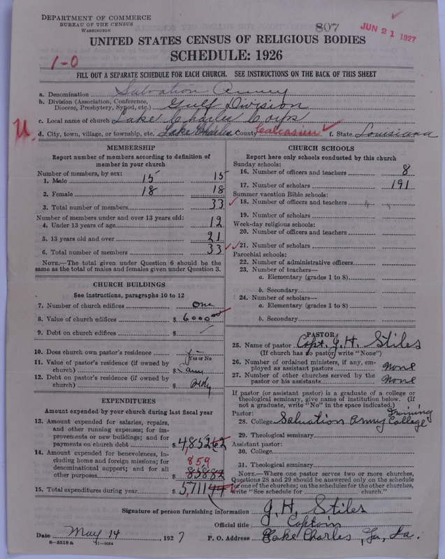 Scan of Salvation Army: 807