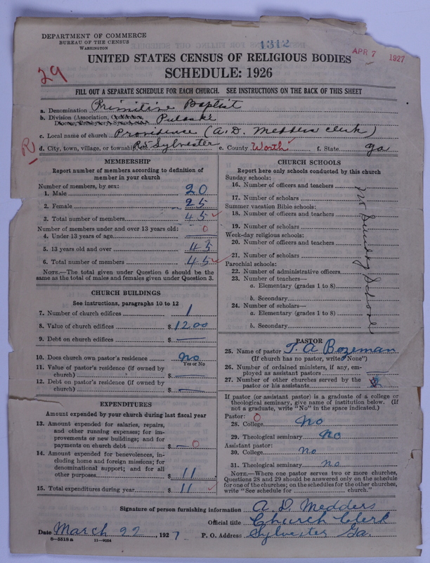 Scan of Primitive Baptists: 1312