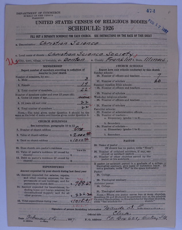 Scan of Church of Christ, Scientist: 474
