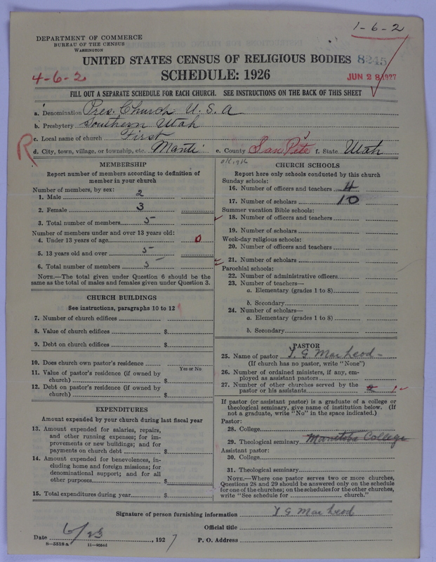 Scan of Presbyterian Church in the United States of America: 8245