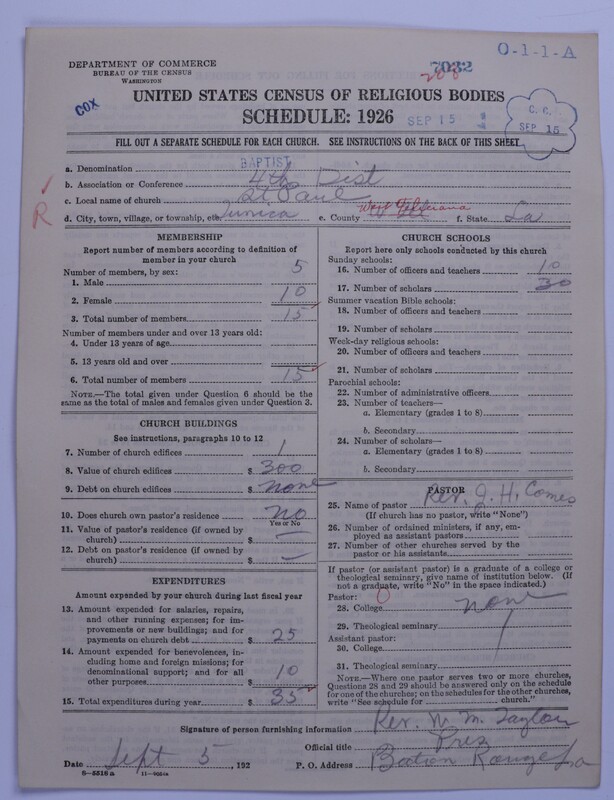 Scan of Negro Baptists: 7032