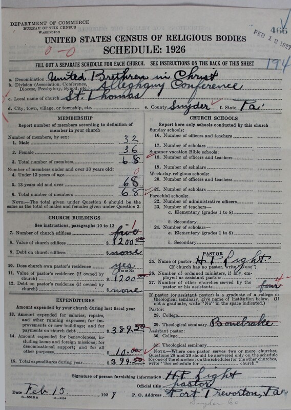 Scan of Church of the United Brethren in Christ: 466