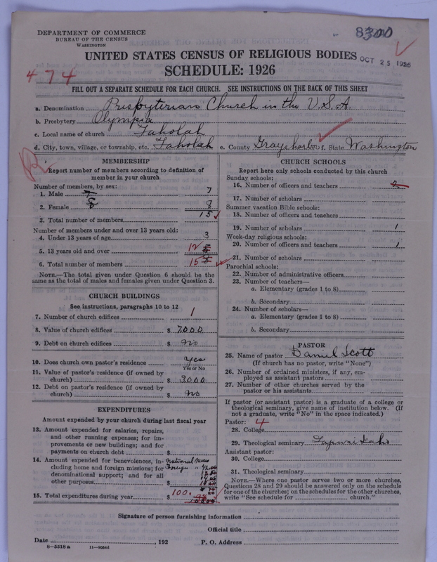Scan of Presbyterian Church in the United States of America: 8300