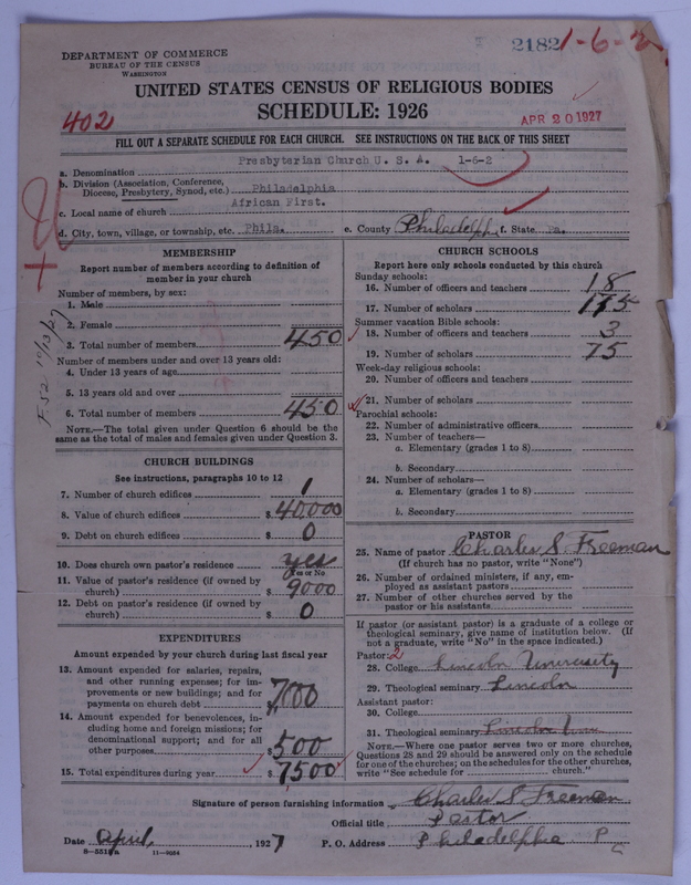 Scan of Presbyterian Church in the United States of America: 2182