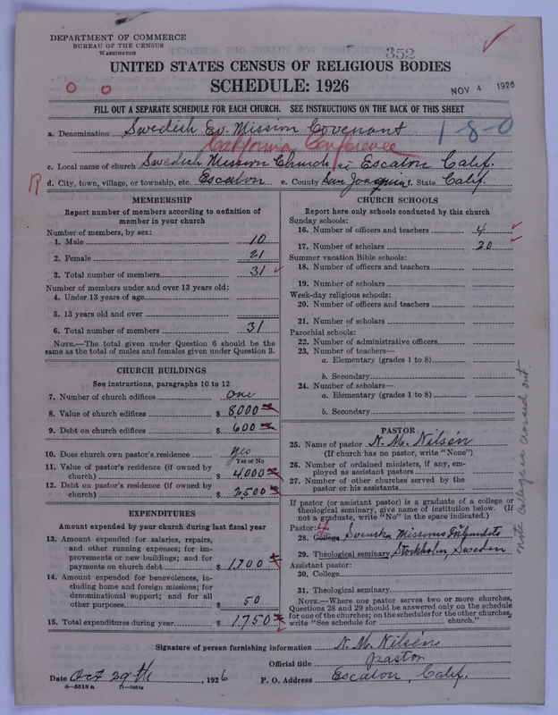 Scan of Swedish Evangelical Mission Covenant of America: 352