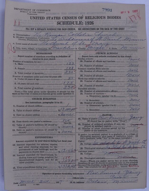 Scan of Roman Catholic Church: 7891