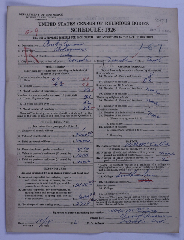 Scan of Presbyterian Church in the United States: 2874