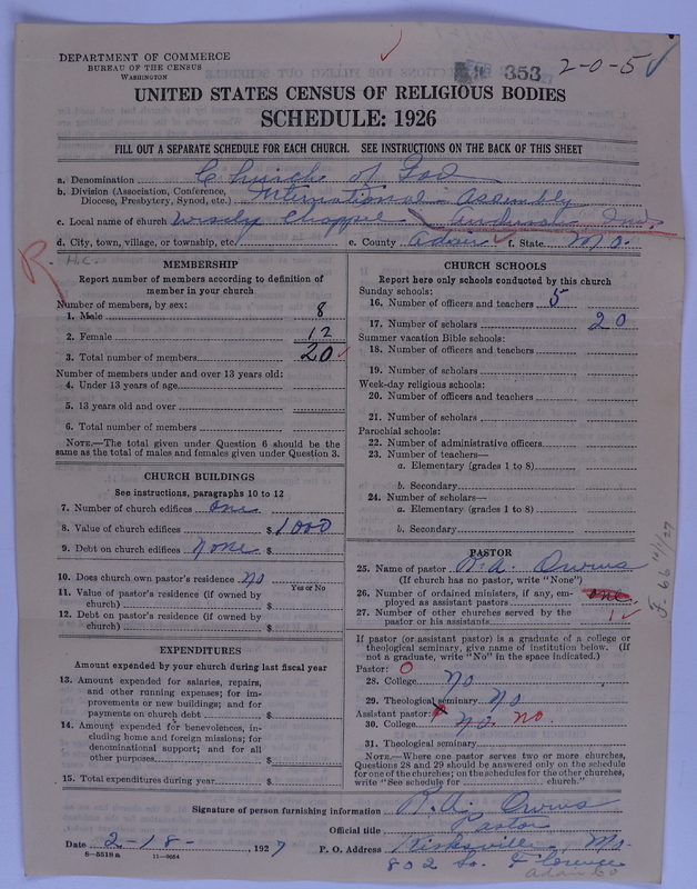 Scan of Church of God (Headquarters, Anderson, Ind.): 353