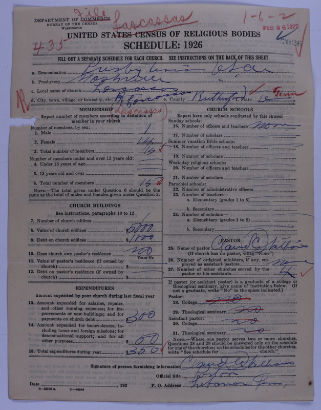 Scan of Presbyterian Church in the United States of America: 7026