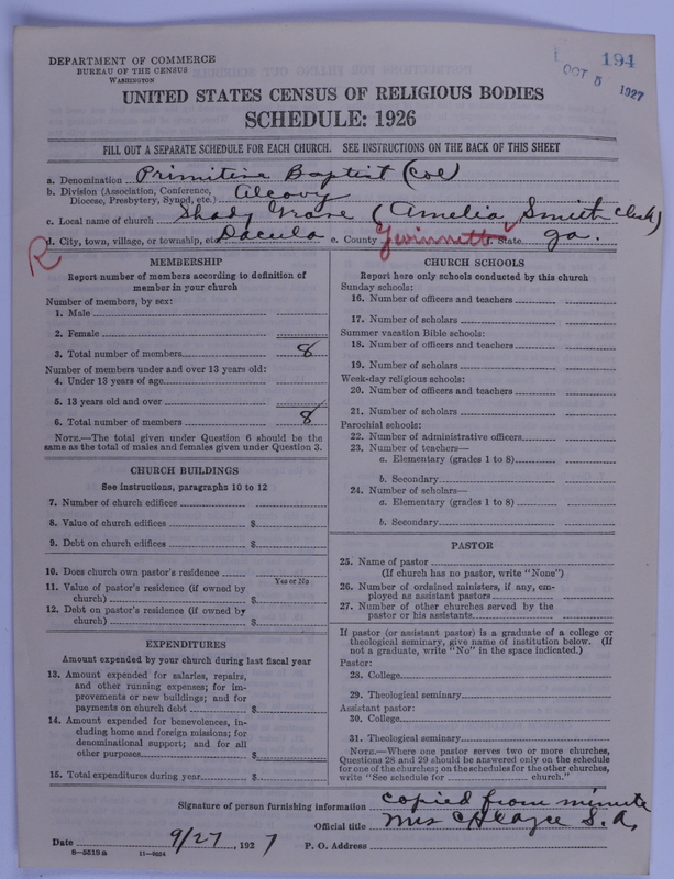Scan of Colored Primitive Baptists: 194