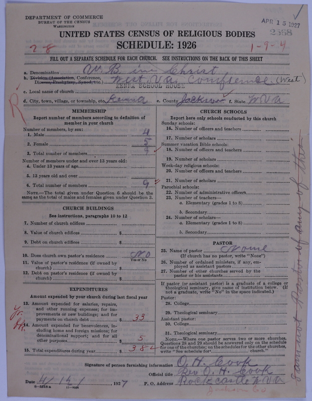 Scan of Church of the United Brethren in Christ: 2568