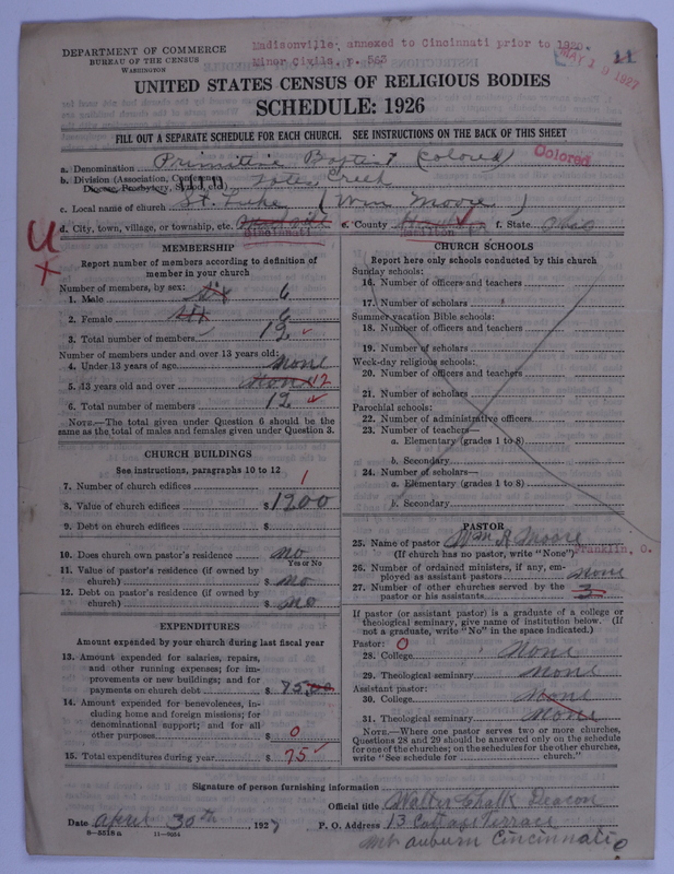 Scan of Colored Primitive Baptists: 11