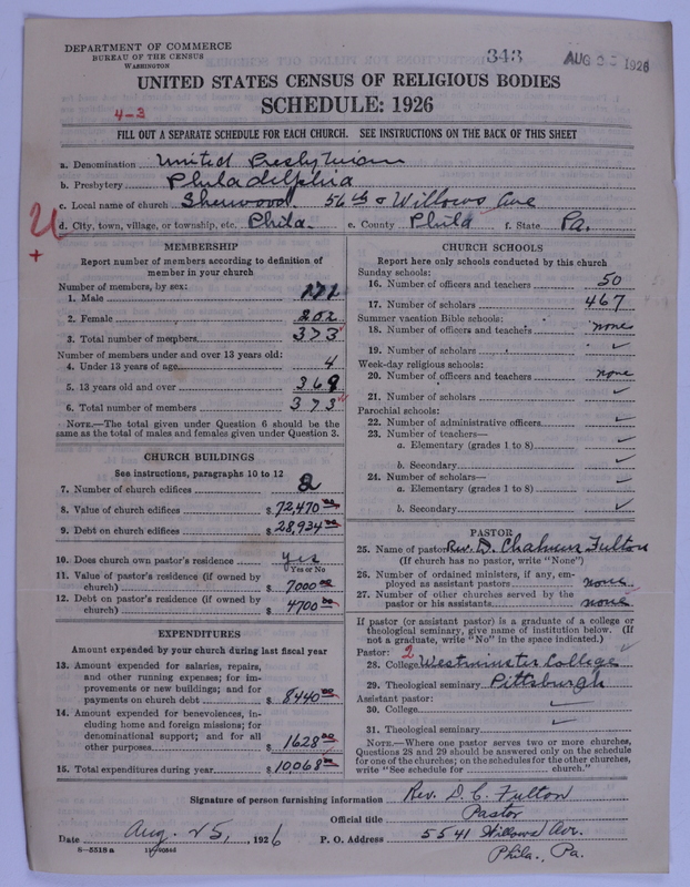 Scan of United Presbyterian Church of North America: 343