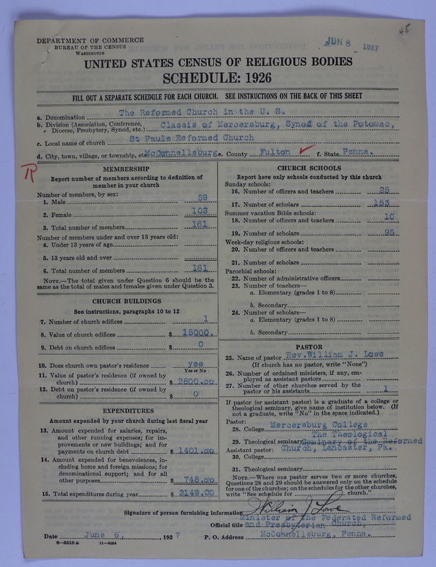 Scan of Federated Churches: 45