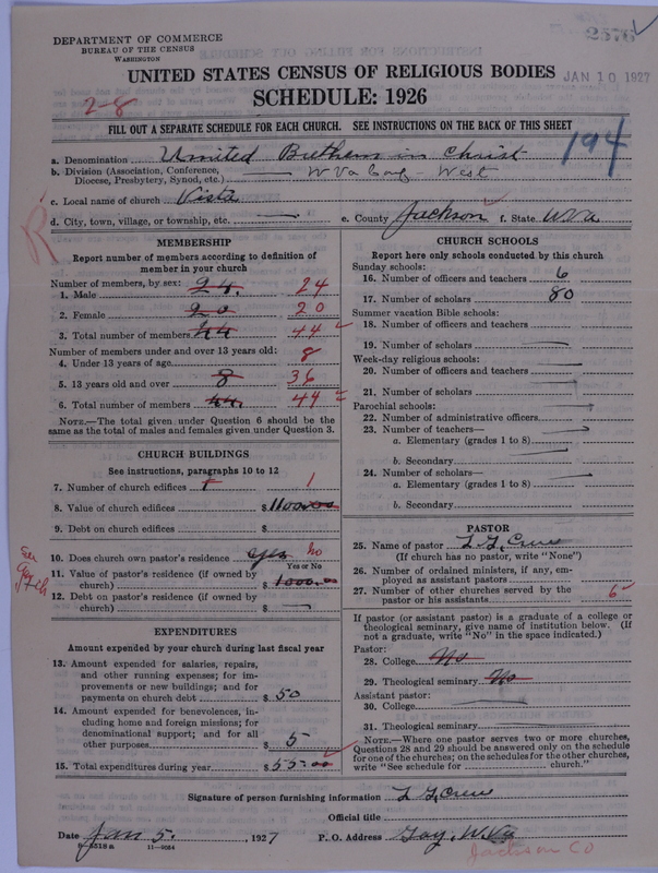 Scan of Church of the United Brethren in Christ: 2576