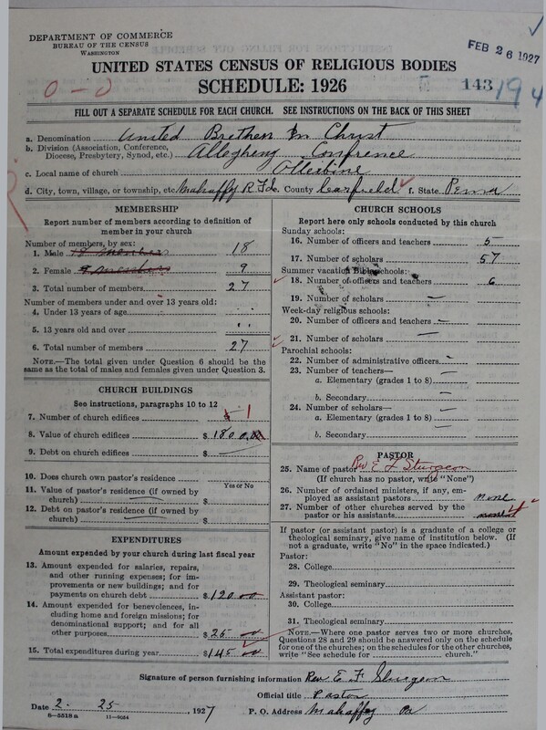 Scan of Church of the United Brethren in Christ: 143