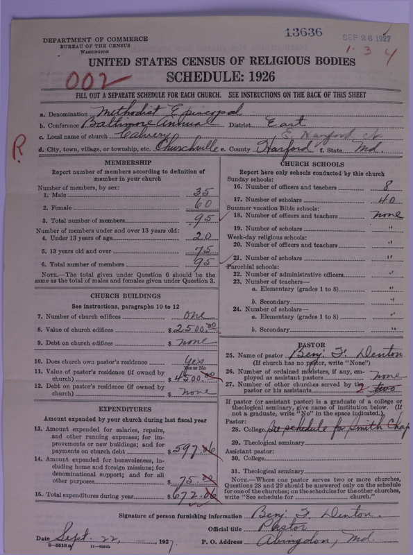 Scan of Methodist Episcopal Church: 13636