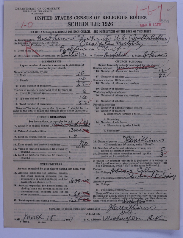 Scan of Presbyterian Church in the United States: 2851