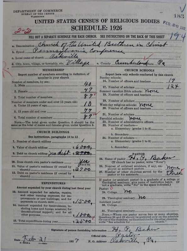 Scan of Church of the United Brethren in Christ: 183