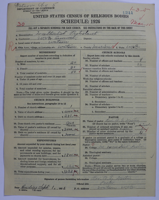 Scan of Methodist Protestant Church: 1244