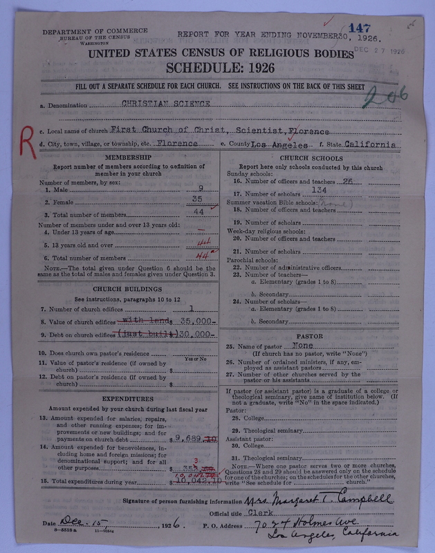 Scan of Church of Christ, Scientist: 147