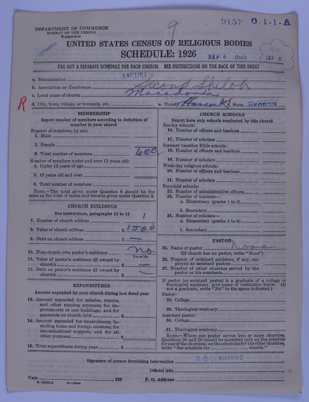 Scan of Negro Baptists: 9157