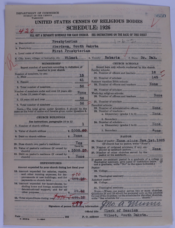 Scan of Presbyterian Church in the United States of America: 5650
