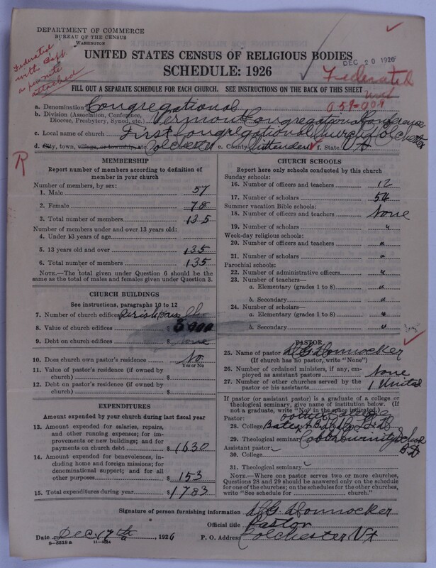 Scan of Federated Churches: 48