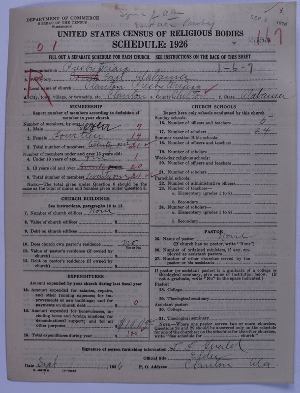 Scan of Presbyterian Church in the United States: 2353