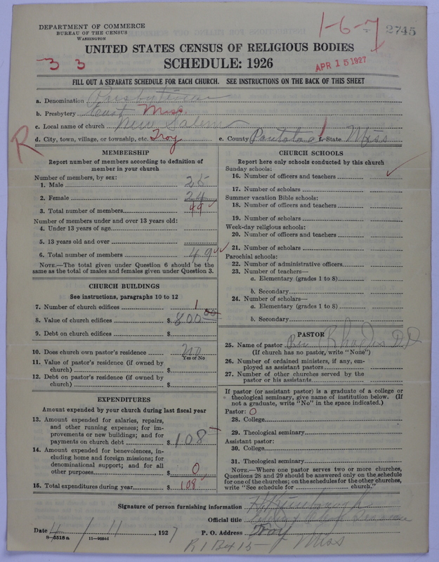 Scan of Presbyterian Church in the United States: 2745