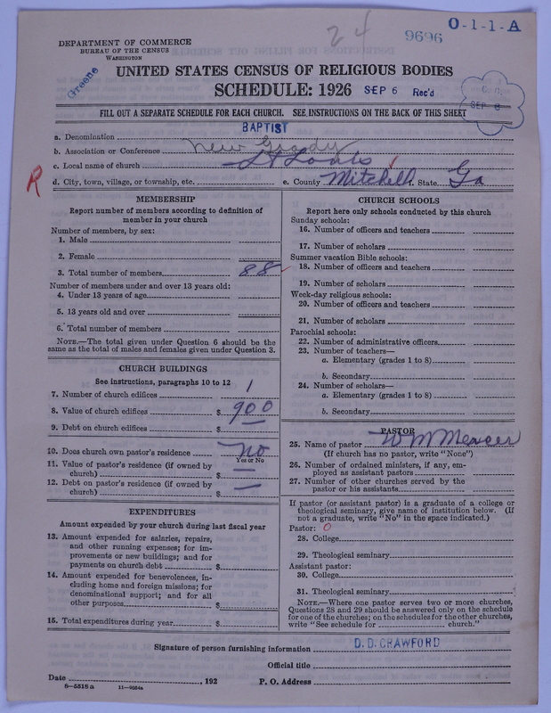 Scan of Negro Baptists: 9696