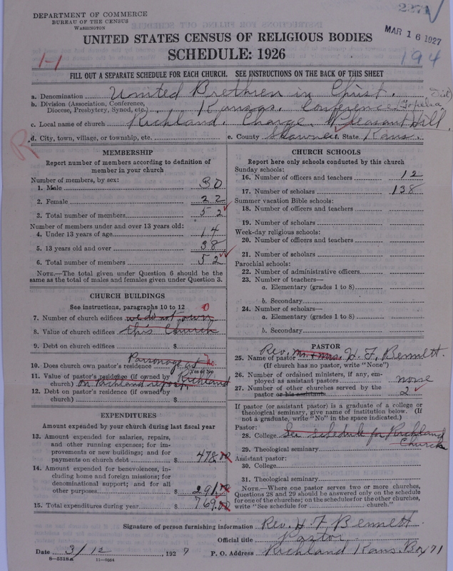 Scan of Church of the United Brethren in Christ: 2271