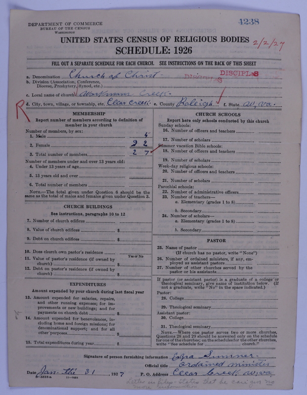 Scan of Disciples of Christ: 4238